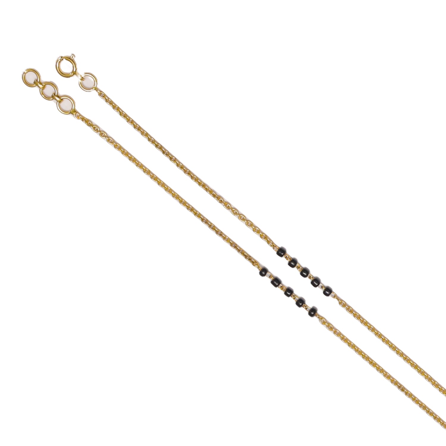 Black Beads With Chains